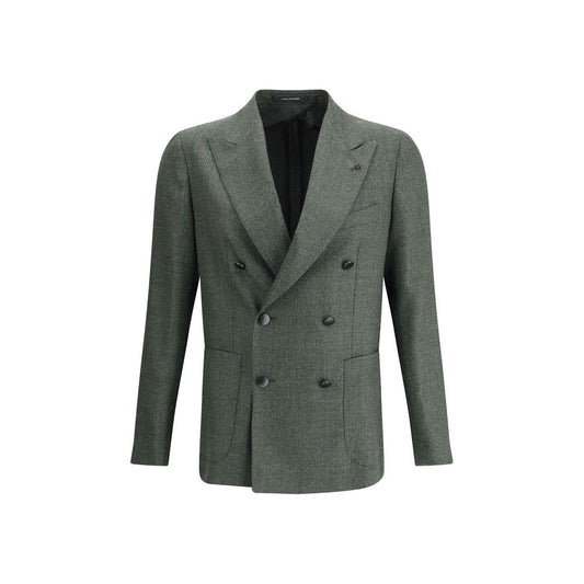 Tagliatore Bicolor Fleece Wool Blazer Tagliatore