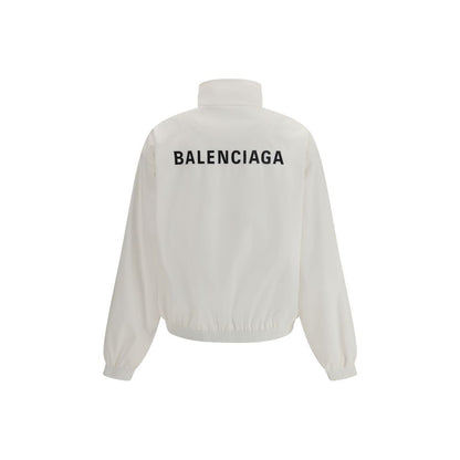 Balenciaga White Polyester Shell Jacket