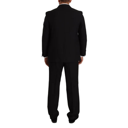 Domenico Tagliente Blue Polyester Single Breasted Formal 2 Piece Suit Domenico Tagliente