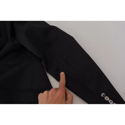 Dolce & Gabbana Melange Grey Wool 2 Piece MARTINI Suit Dolce & Gabbana