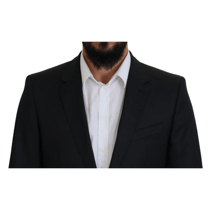 Dolce & Gabbana Melange Grey Wool 2 Piece MARTINI Suit Dolce & Gabbana