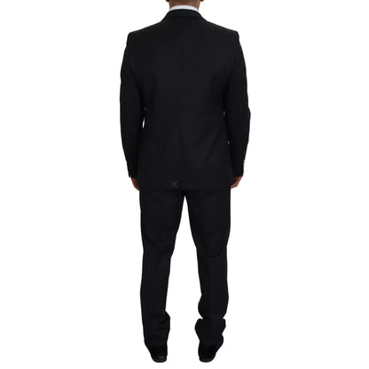 Dolce & Gabbana Melange Grey Wool 2 Piece MARTINI Suit Dolce & Gabbana