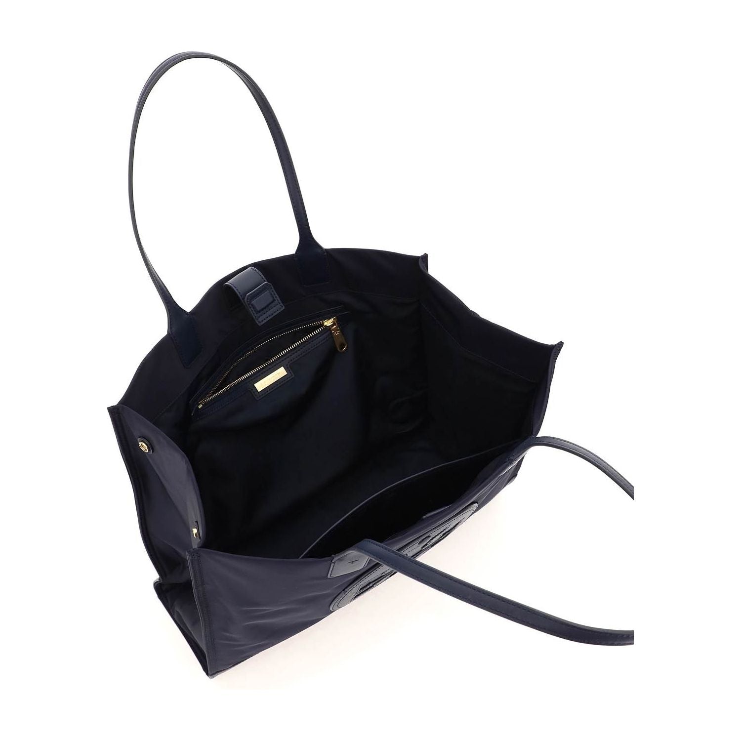 Front view with bag zipped and handles upright.