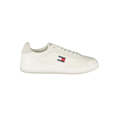 Tommy Hilfiger Bianco Polyurethane Men Sneaker