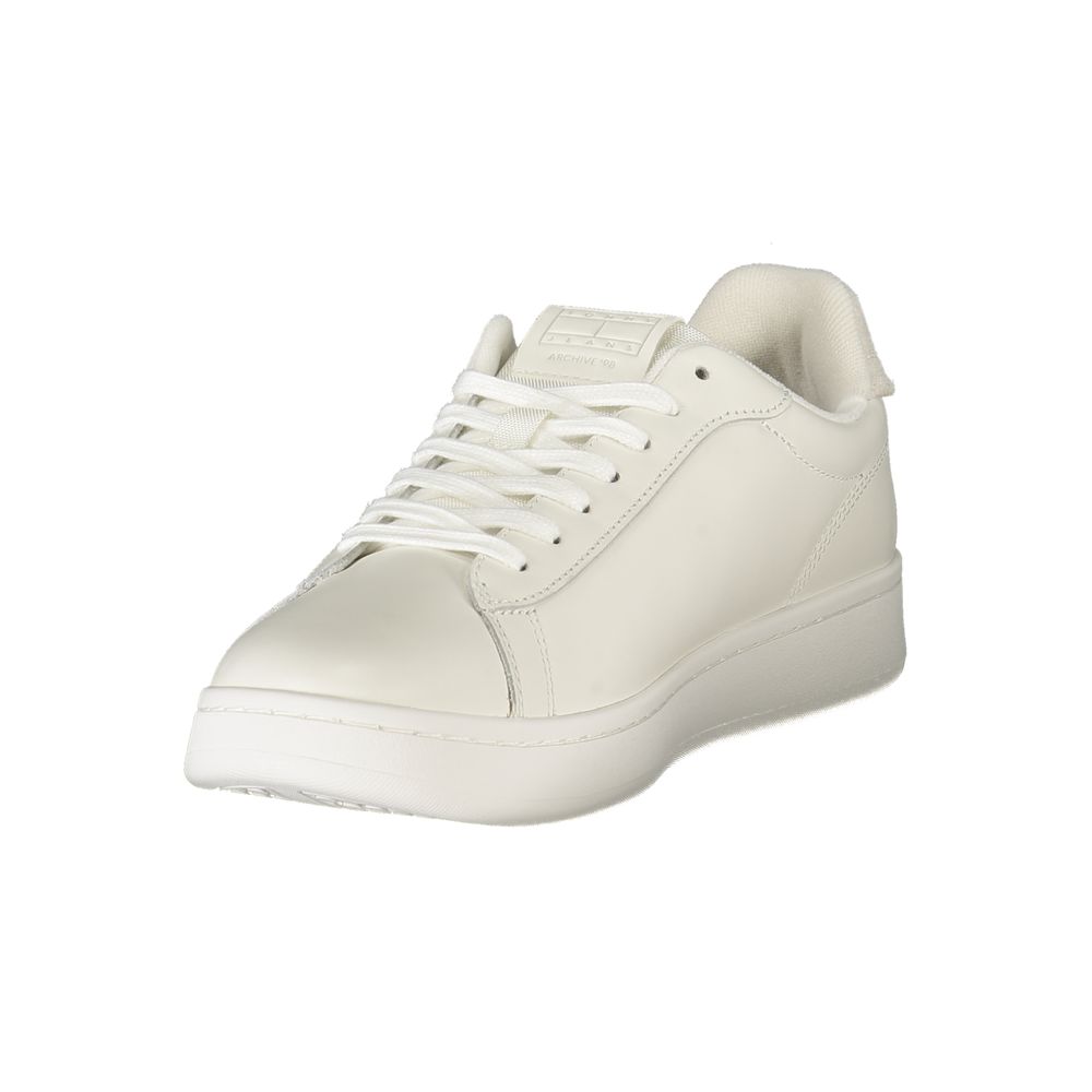 Tommy Hilfiger Bianco Polyurethane Men Sneaker