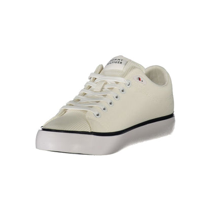 Tommy Hilfiger Bianco Polyester Men Sneaker