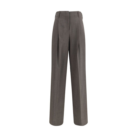 P.A.R.O.S.H. Gray Elastane Dress Pants
