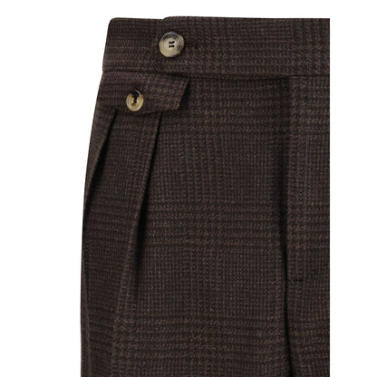 Brunello Cucinelli Brown Wool Two-Piece Suit