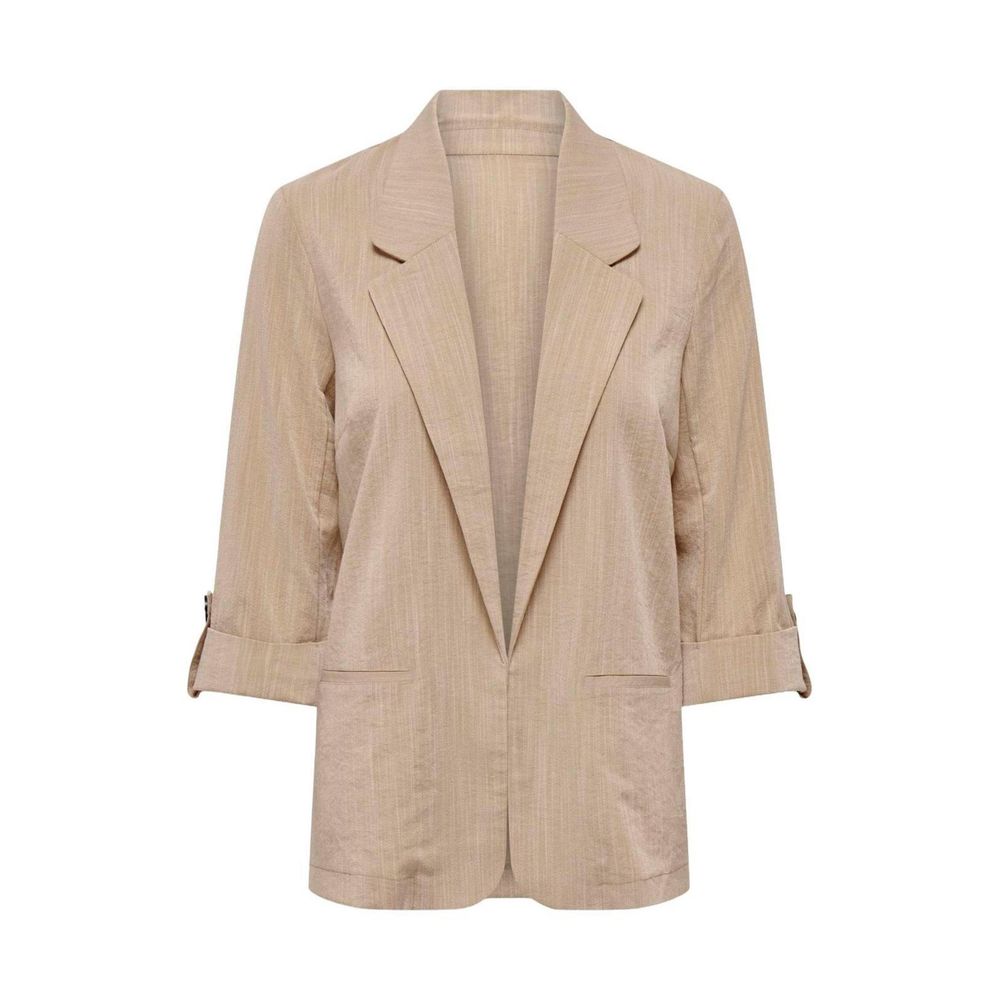 Only Beige Viscose Blazer Only