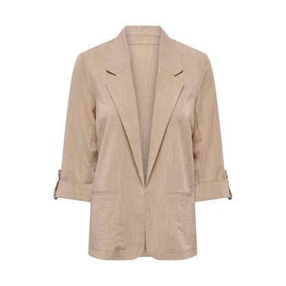 Only Beige Viscose Blazer Only