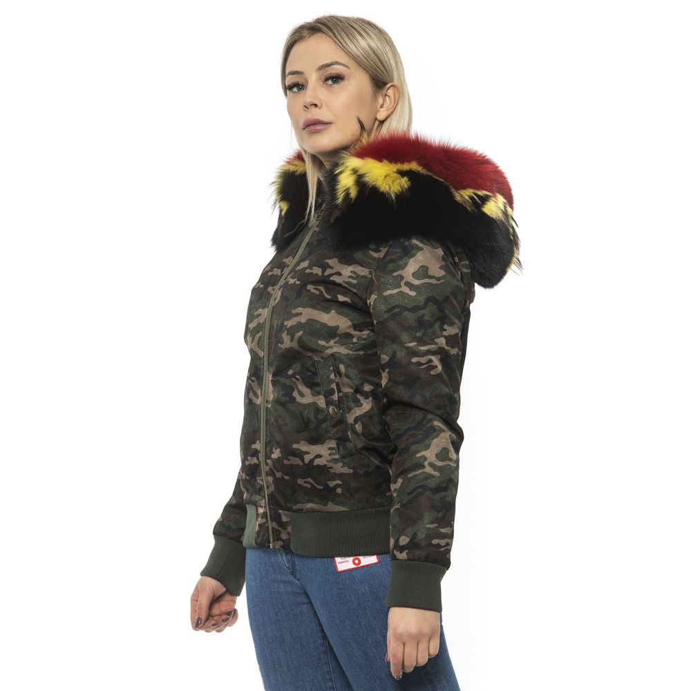 Mr&Mrs Italy Army Polyamide Women Bomber Jacket Mr&Mrs Italy