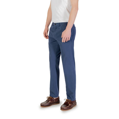 Borghese Blue Cotton Skinny Pants