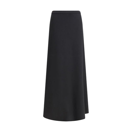 Max Mara Black Viscose Long Skirt