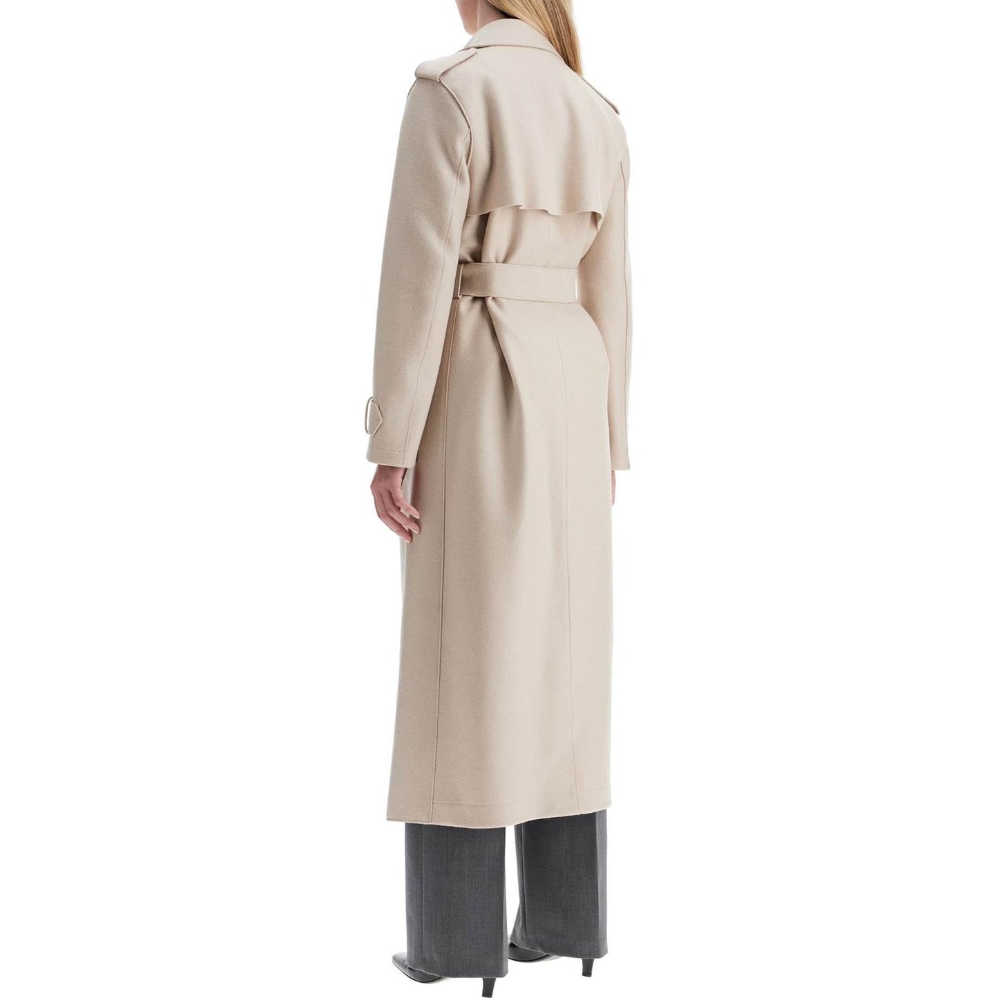 Harris Wharf London pressed wool robe coat with nine words Jackets Harris Wharf London