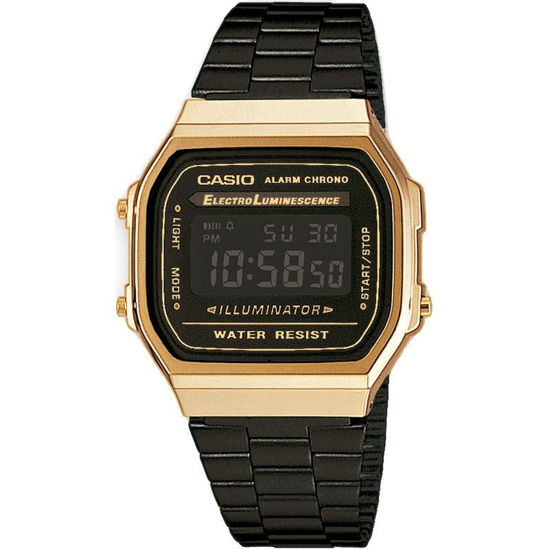 CASIO VINTAGE Mod. ICONIC - GOLD & BLACK WATCHES CASIO COLLECTION & VINTAGE