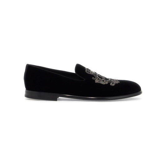 Dolce & Gabbana embroidered velvet loafers Moccasins Dolce & Gabbana