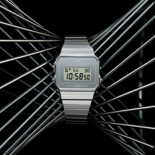 CASIO VINTAGE Mod. ICONIC SLIM SILVER WATCHES CASIO COLLECTION & VINTAGE