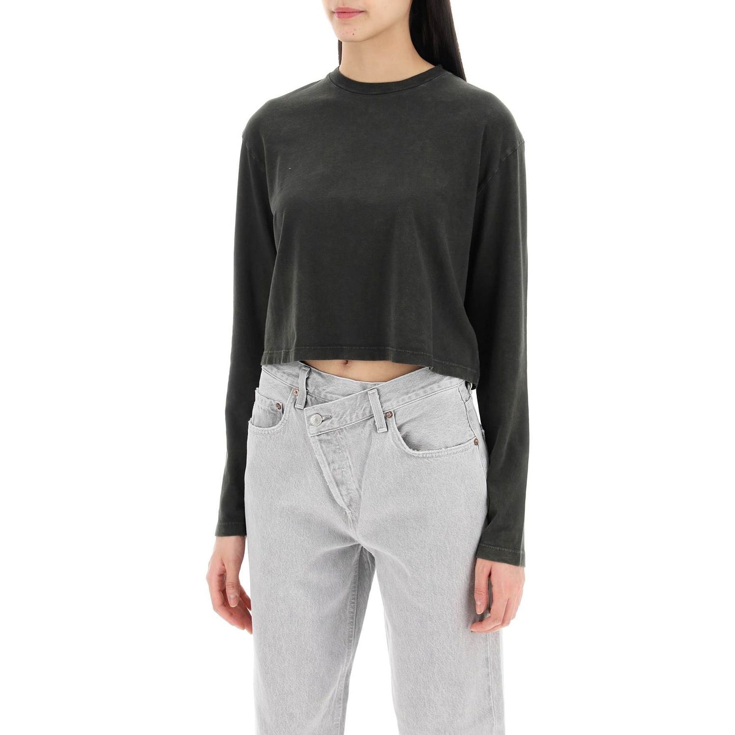 Agolde "cropped long-sleeved mason t Topwear Agolde