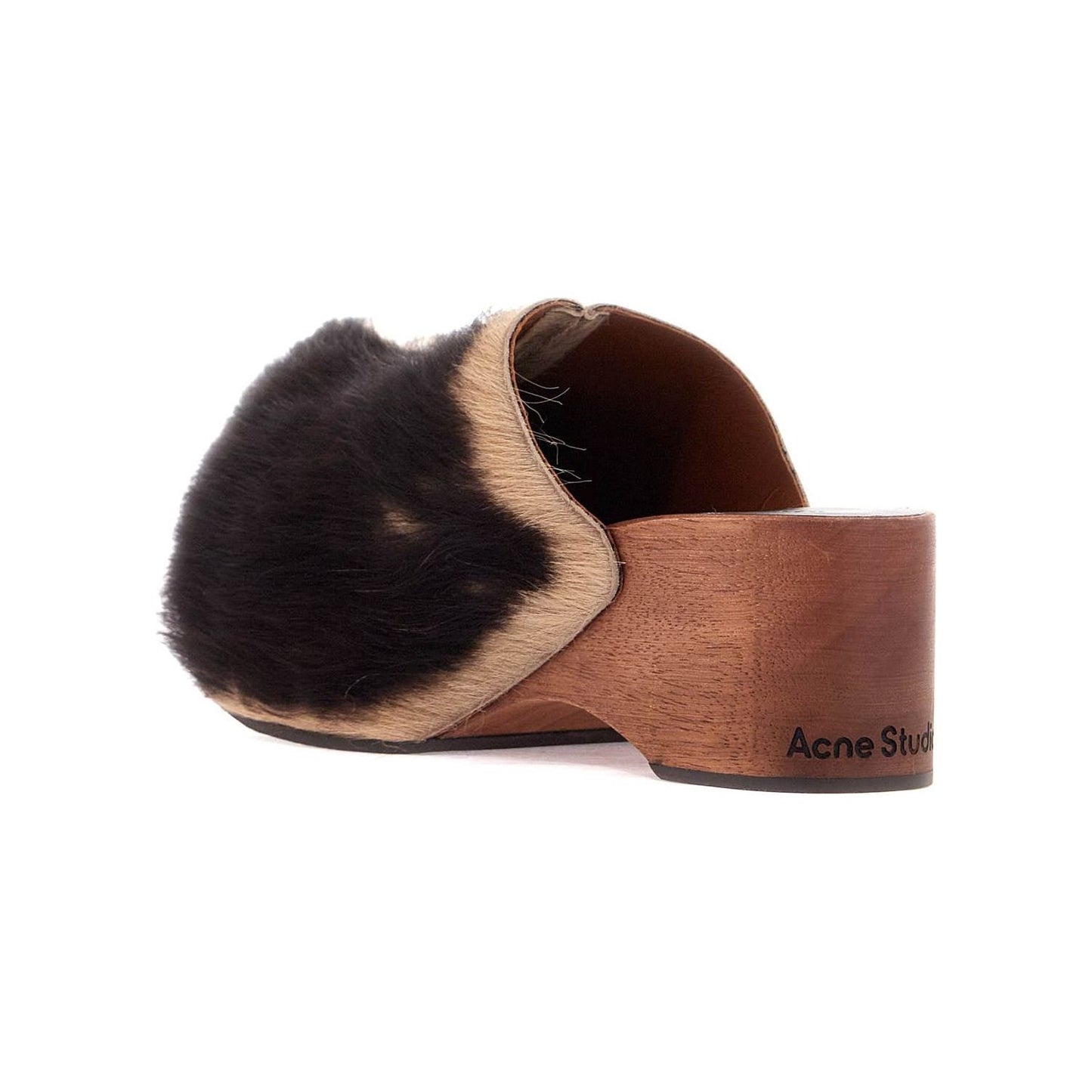 Acne Studios wooden clogs in pony hair Mules Acne Studios