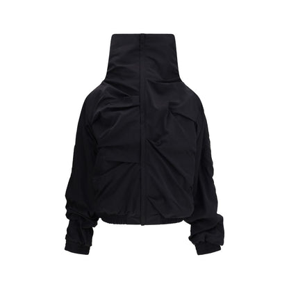 ALAINPAUL Black Polyamide Full-Length Jacket ALAINPAUL