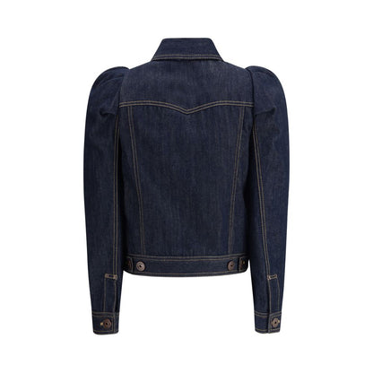 Alexander McQueen Blue Cotton Denim Jacket Alexander McQueen