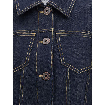 Alexander McQueen Blue Cotton Denim Jacket Alexander McQueen