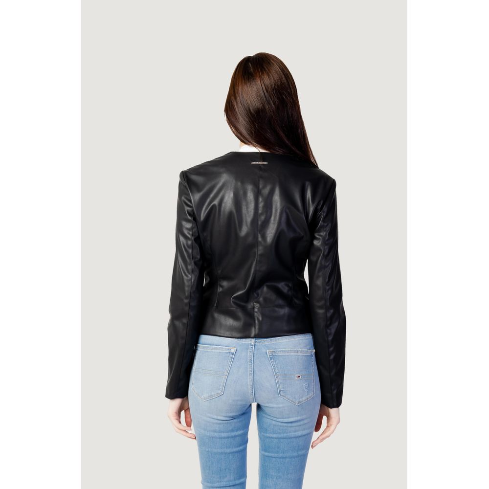 Armani Exchange Black Leather Jacket Armani Exchange