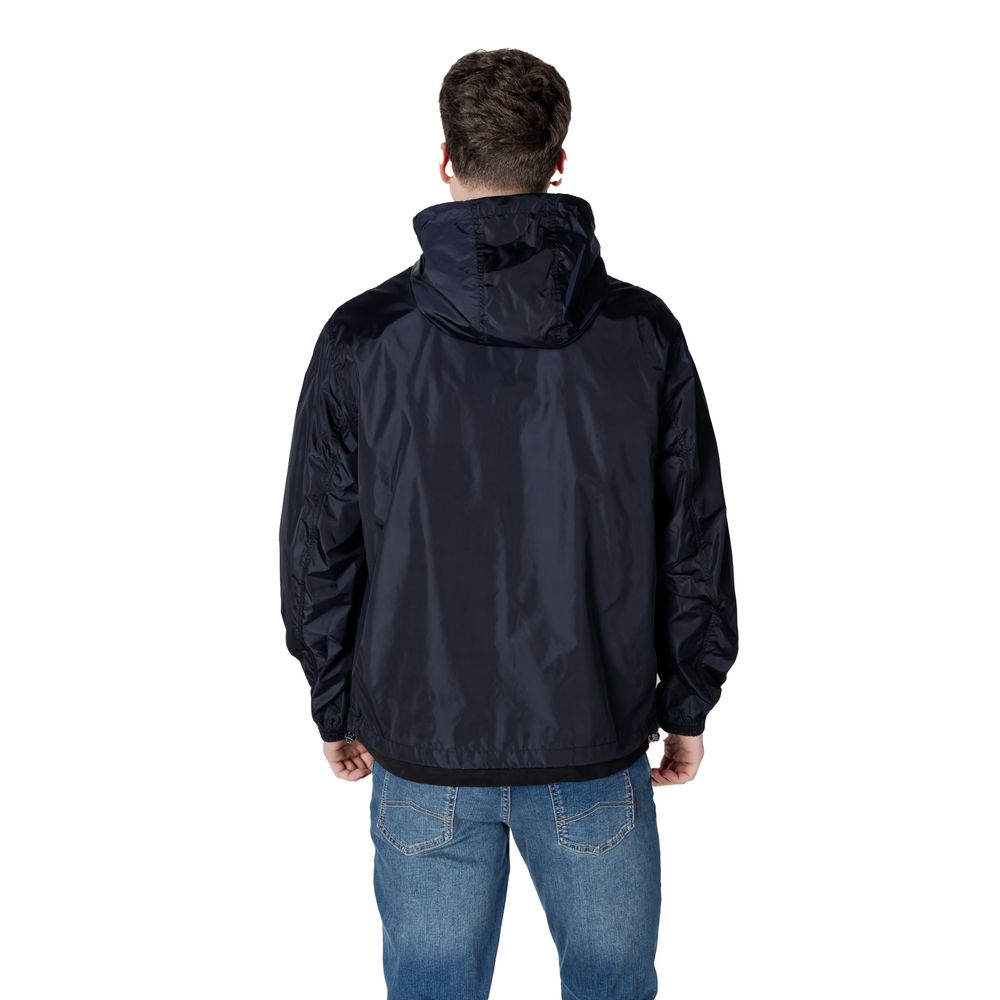 Armani Exchange Blue Polyamide Shell Jacket Armani Exchange