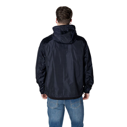 Armani Exchange Blue Polyamide Shell Jacket Armani Exchange
