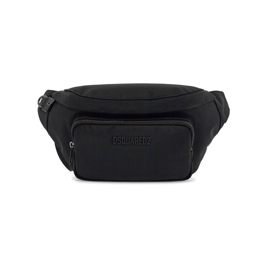 Dsquared2 black waist bag in polyamide with adjustable shoulder strap Belt bags Dsquared2