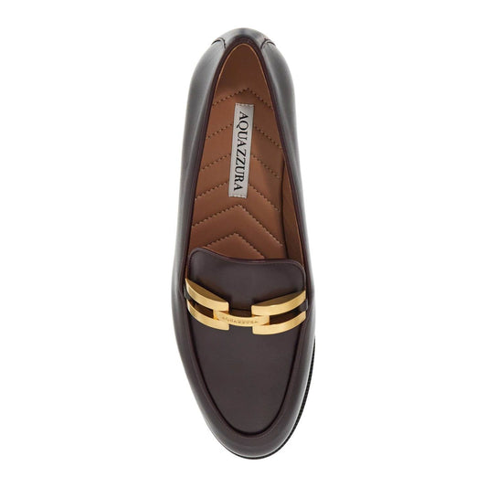 Aquazzura smooth leather brandi loafers Loafers Aquazzura