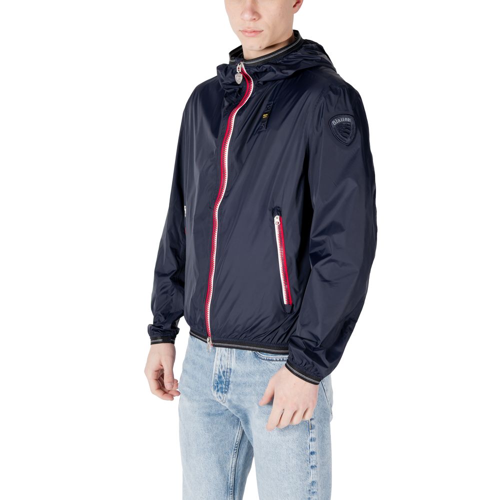 Blauer Blue Polyamide Shell Jacket Blauer