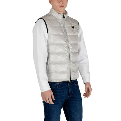 Blauer Gray Polyamide Sleveless Jacket Blauer