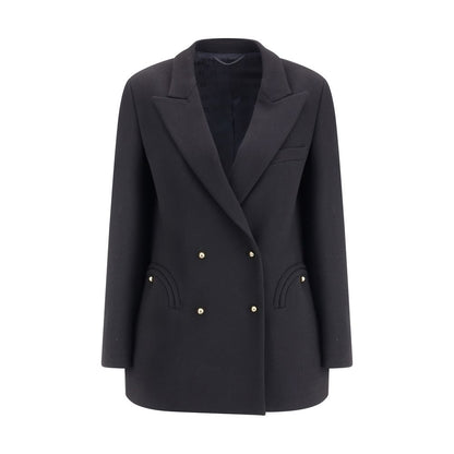 Blazé Milano Black Fleece Wool Blazer Blazé Milano