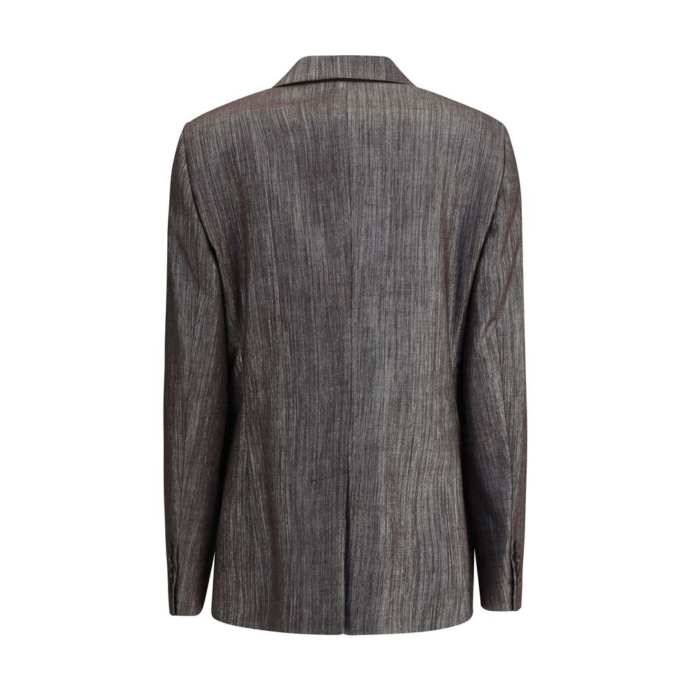 Brunello Cucinelli Bicolor Polyester Blazer