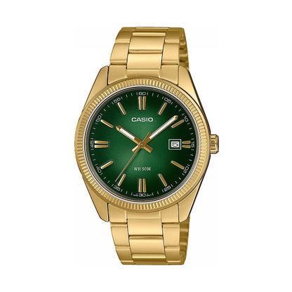 CASIO COLLECTION Mod. DATE, GOLD - GREEN CASIO COLLECTION & VINTAGE