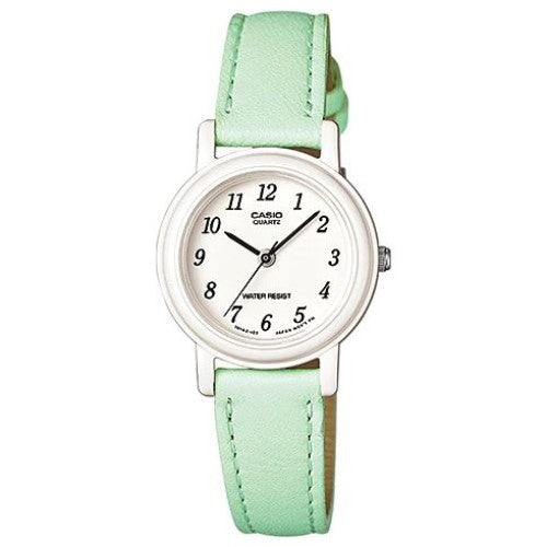 CASIO COLLECTION Mod. POP LADY. LEATHER - PASTEL GREEN WATCHES