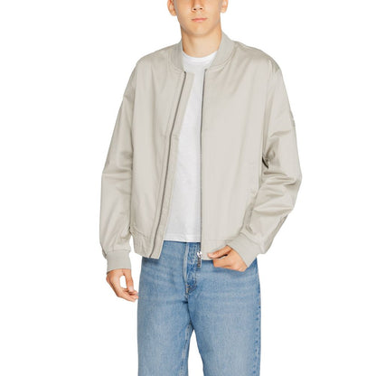 Calvin Klein Gray Organic Cotton Bomber Calvin Klein