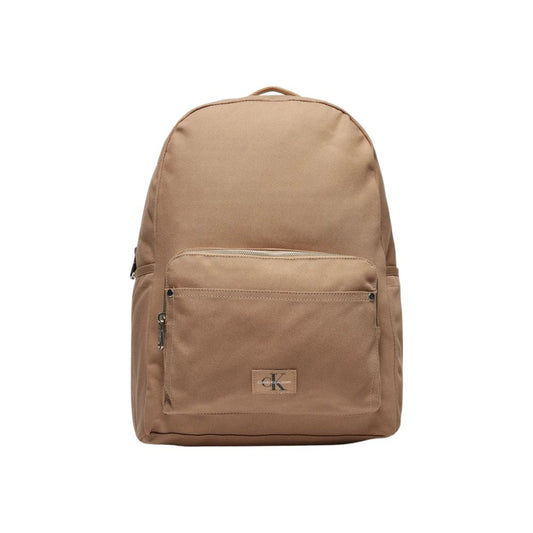 Calvin Klein Jeans Beige Recycled Polyester Backpack Calvin Klein Jeans