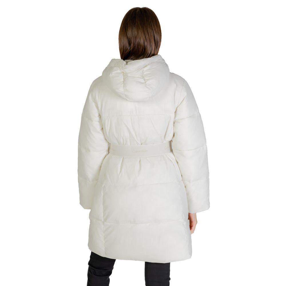 Calvin Klein Jeans Cream Nylon Coat Calvin Klein Jeans