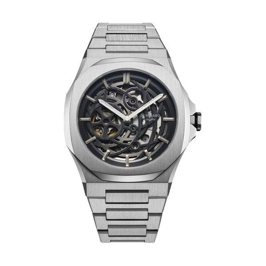 D1 MILANO SKELETON BRACELET Mod. SILVER - Automatic WATCHES D1 MILANO