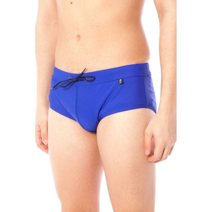 Datch Blue Polyamide Mens Swim Briefs