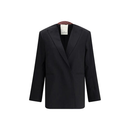 Di Stavnitser Black Polyester Blazer Di Stavnitser