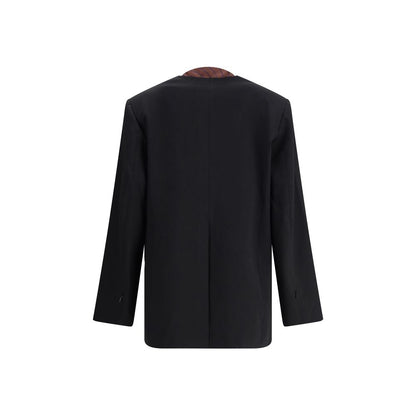 Di Stavnitser Black Polyester Blazer Di Stavnitser