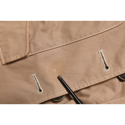 Dolce & Gabbana Beige Cotton Button Up Fitted Cropped Jacket Dolce & Gabbana