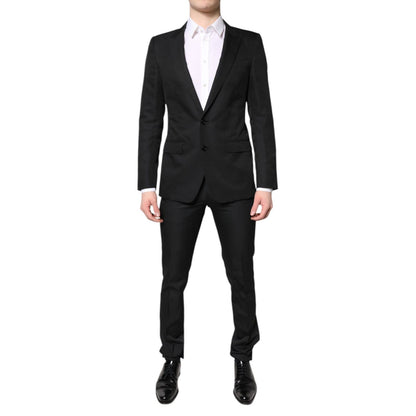 Dolce & Gabbana Black Single Breasted Formal 2 Piece Suit Dolce & Gabbana