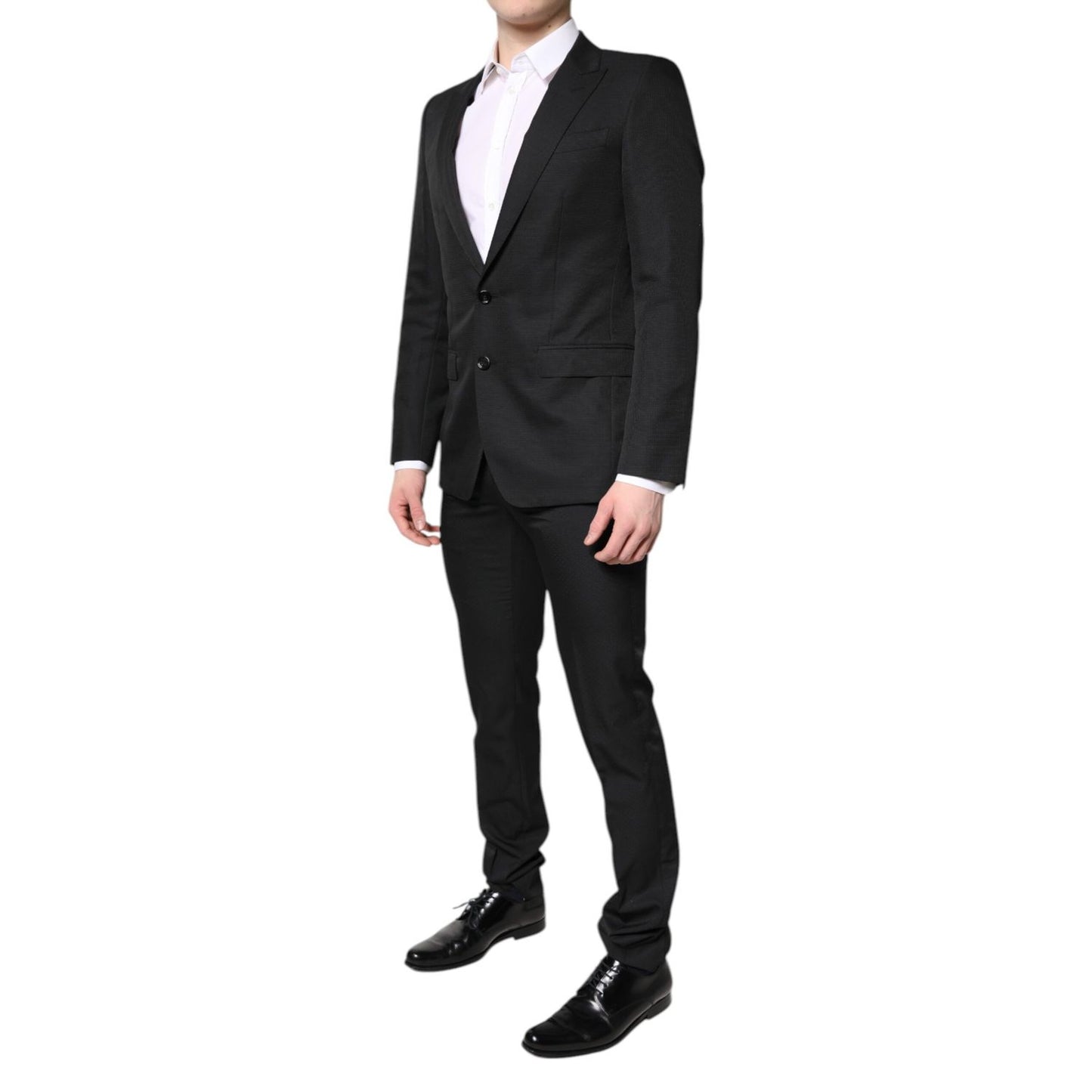 Dolce & Gabbana Black Single Breasted Formal 2 Piece Suit Dolce & Gabbana