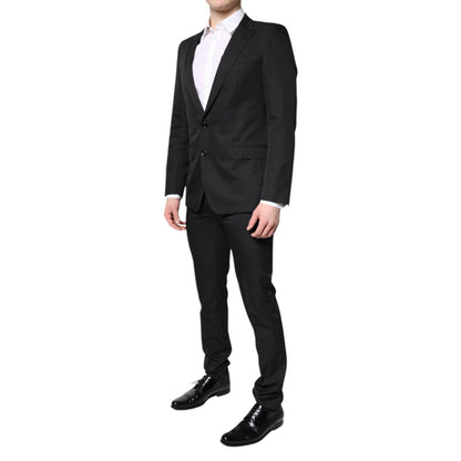 Dolce & Gabbana Black Single Breasted Formal 2 Piece Suit Dolce & Gabbana