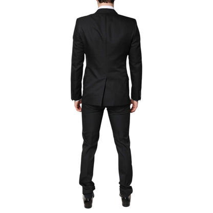 Dolce & Gabbana Black Single Breasted Formal 2 Piece Suit Dolce & Gabbana