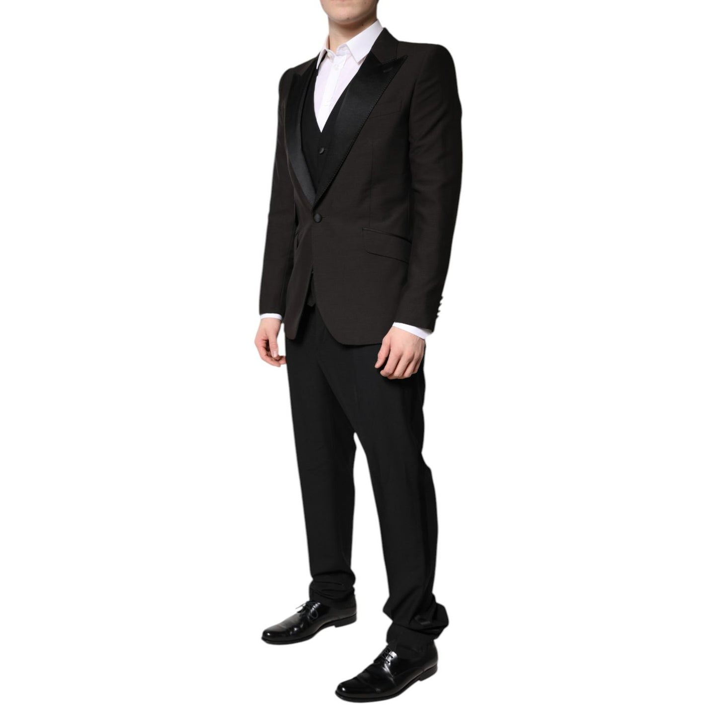 Dolce & Gabbana Black Single Breasted Formal 3 Piece Suit Dolce & Gabbana
